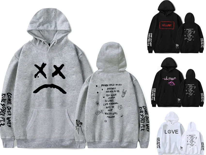 Толстовки Lil Peep Hellboy для мужчин и женщин модные толстовки с капюшоном новинка 2020