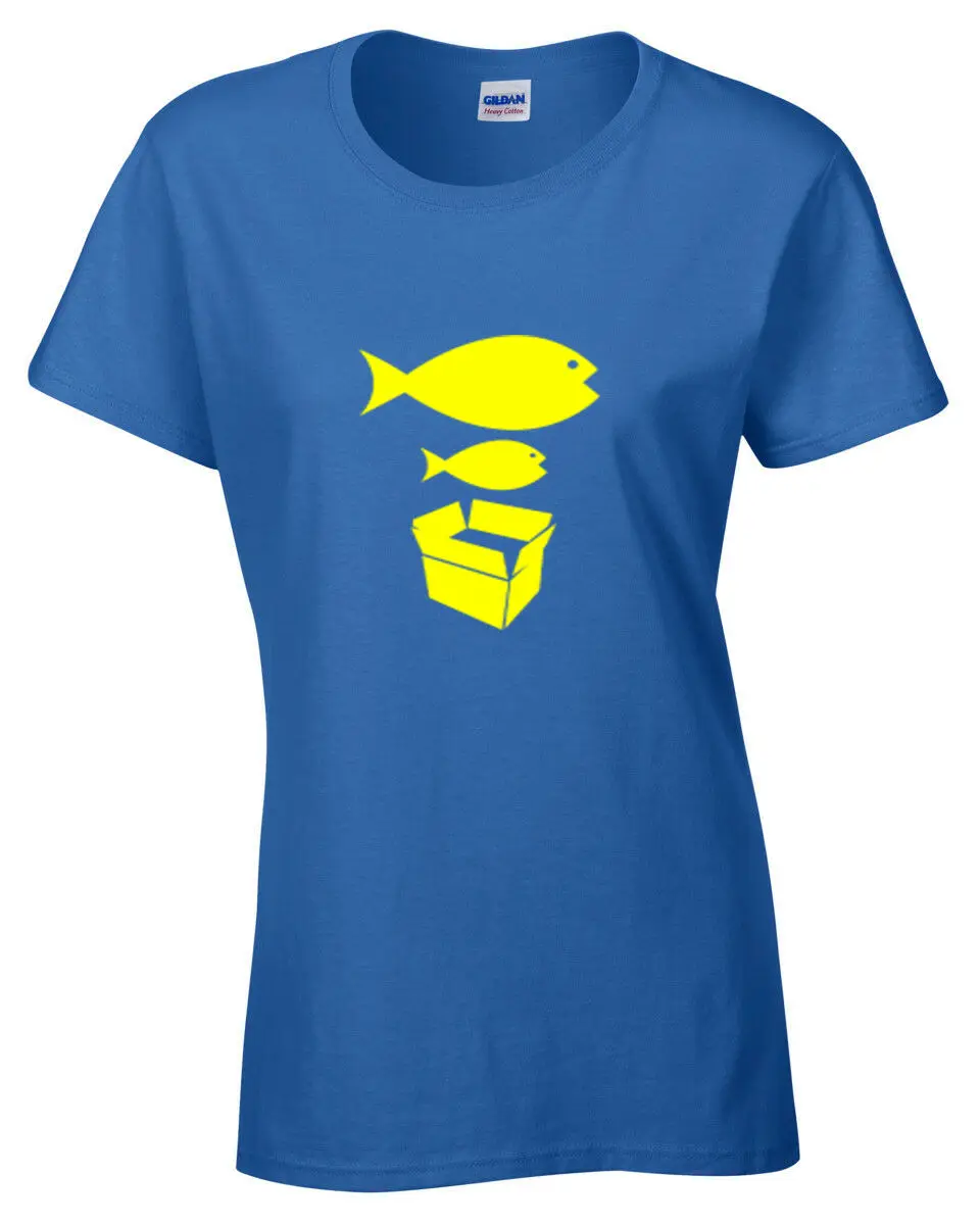 

Big fish little fish women t shirt funny pierre dancer roses