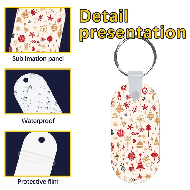 40 комплектов металлических сублимационных брелоков объемные двухсторонние