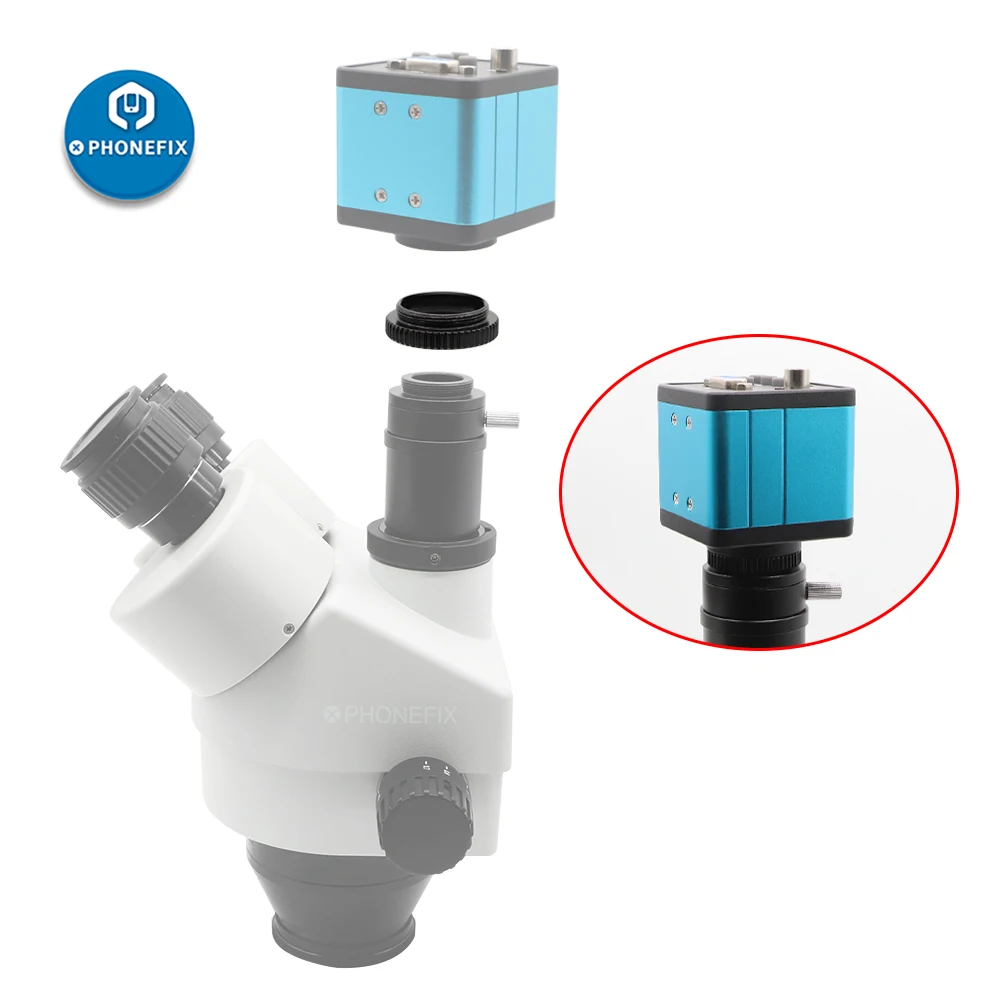 Адаптер для тринокулярного стереомикроскопа объектив с C-образным креплением 0 5x