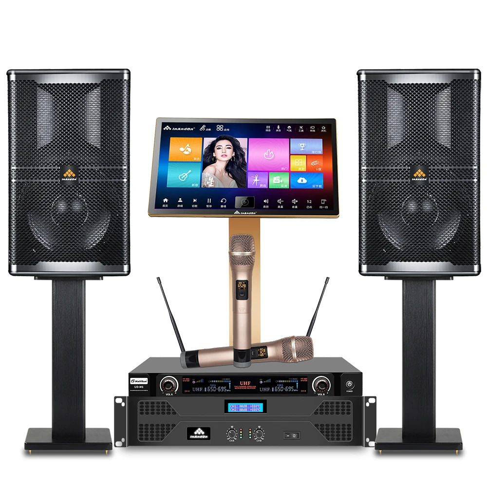 

newversion InAndOn Karaoke CV96 all-in-one Karaoke system, with touch screen Karoke machine professional set jukebox Karaoke set