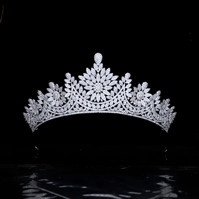 

New Hair Accessories High-End Luxury Bridal Wedding Zircon Crown Wedding Headdress Party Dress Wedding Accessories