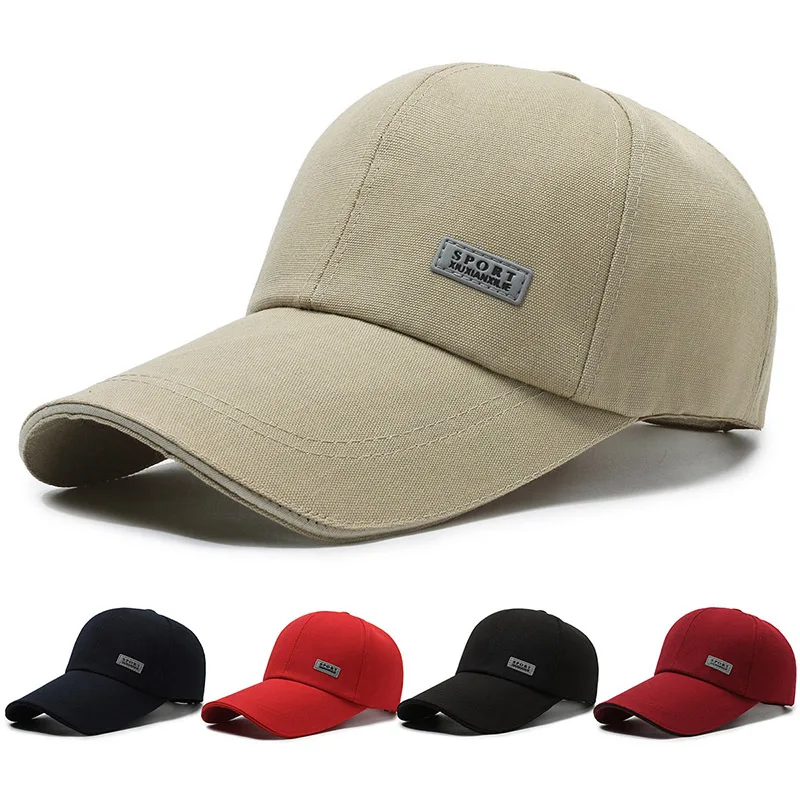 

Spring And Summer New Men's Sunscreen Baseball Cap Large Brim Round Top Sunshade Leisure Outdoor Duck Tongue Cap