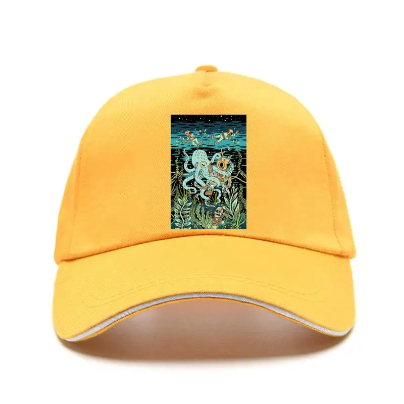 

Шляпа с изображением дайвера Билла, путешествие в море, глубоководное исследование, исследование целлюлозы, ретро китч