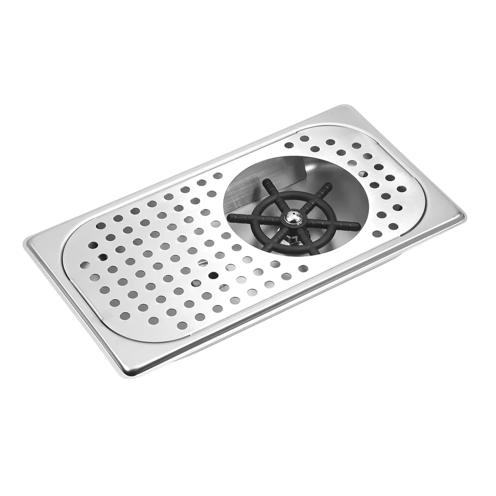 

1 Set Glass Rinser Home Stainless Steel Automatic Kitchen Sink Kitchen Cup Rinser Glass Cup Rinser Cup Washer