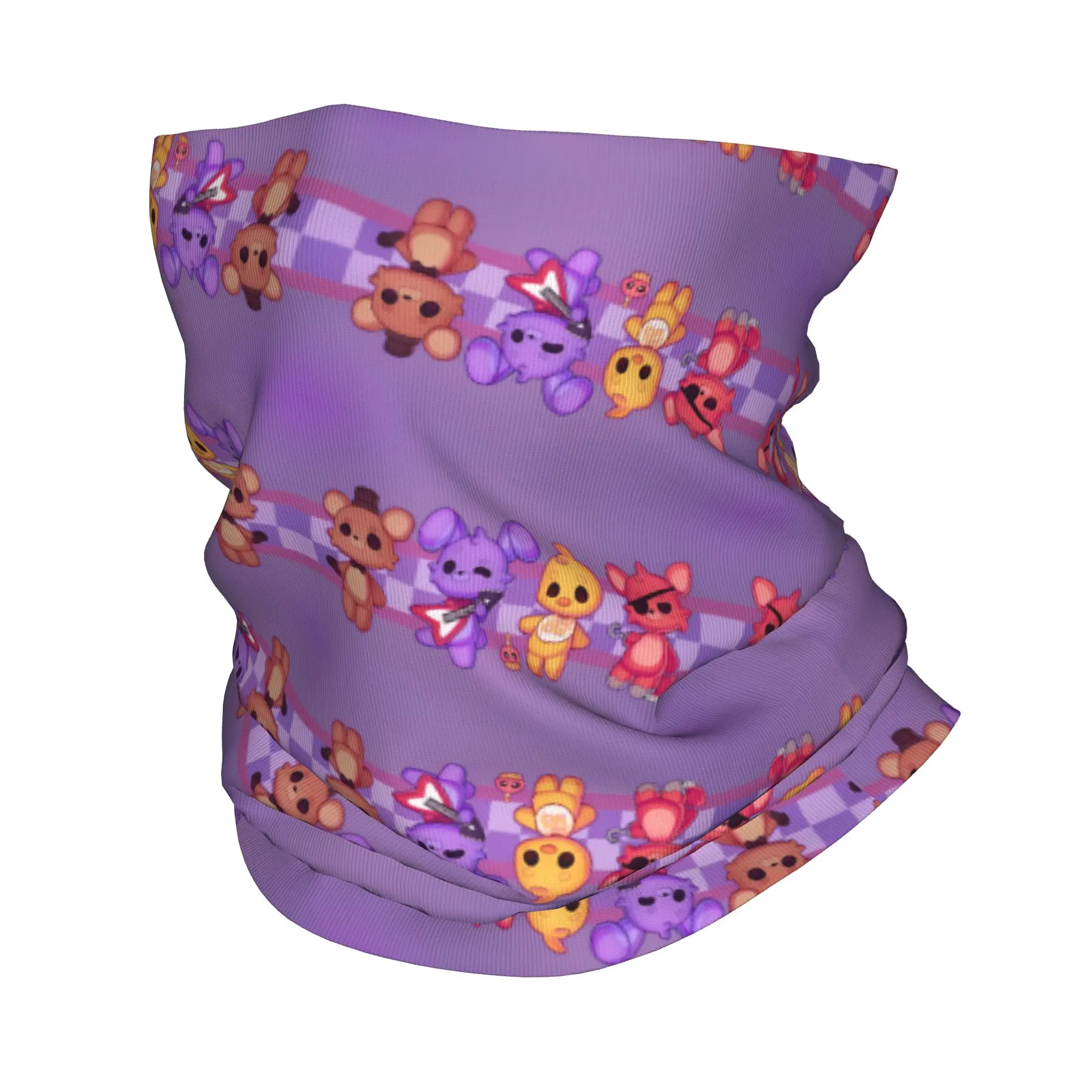 Фото Индивидуальный шарф-бандана FNAF At Freddy's для мужчин и женщин, зимний, для походов, катания на лыжах, с защитой от холода, для приключений, выживания, в стиле хоррор-игр, маска для лица №2