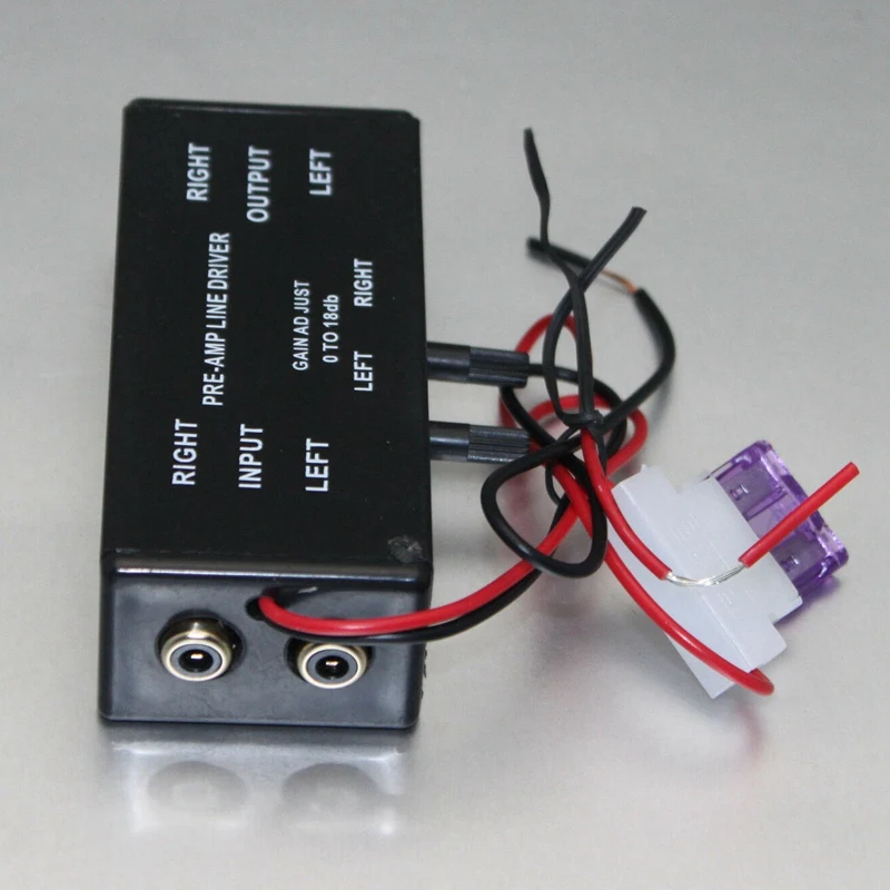 Новый черный Rca вход/выход регулируемый Pac Turbo 1-линейный адаптер усилителя