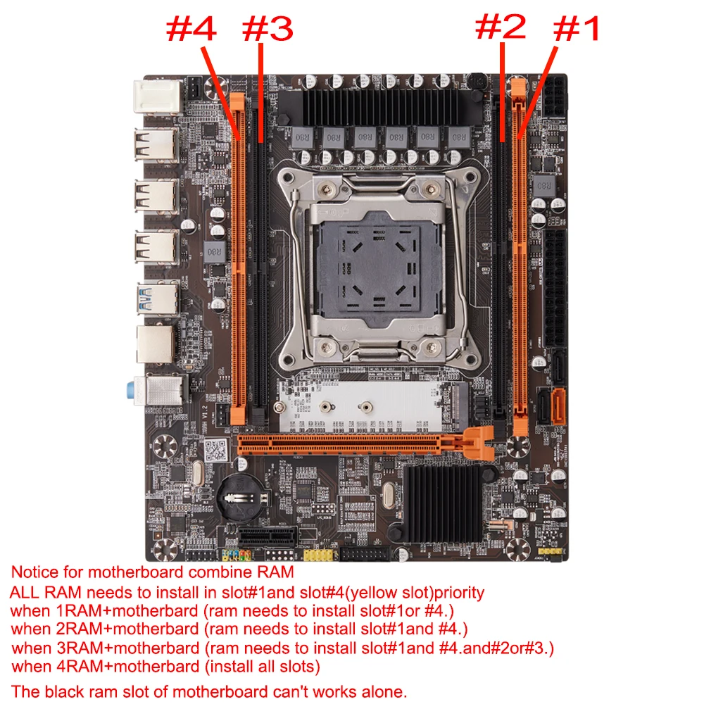 Материнская плата X99 Xeon E5 2650 V4 ECC комбинированный комплект памяти LGA 2011-3 DDR4 16 ГБ (2