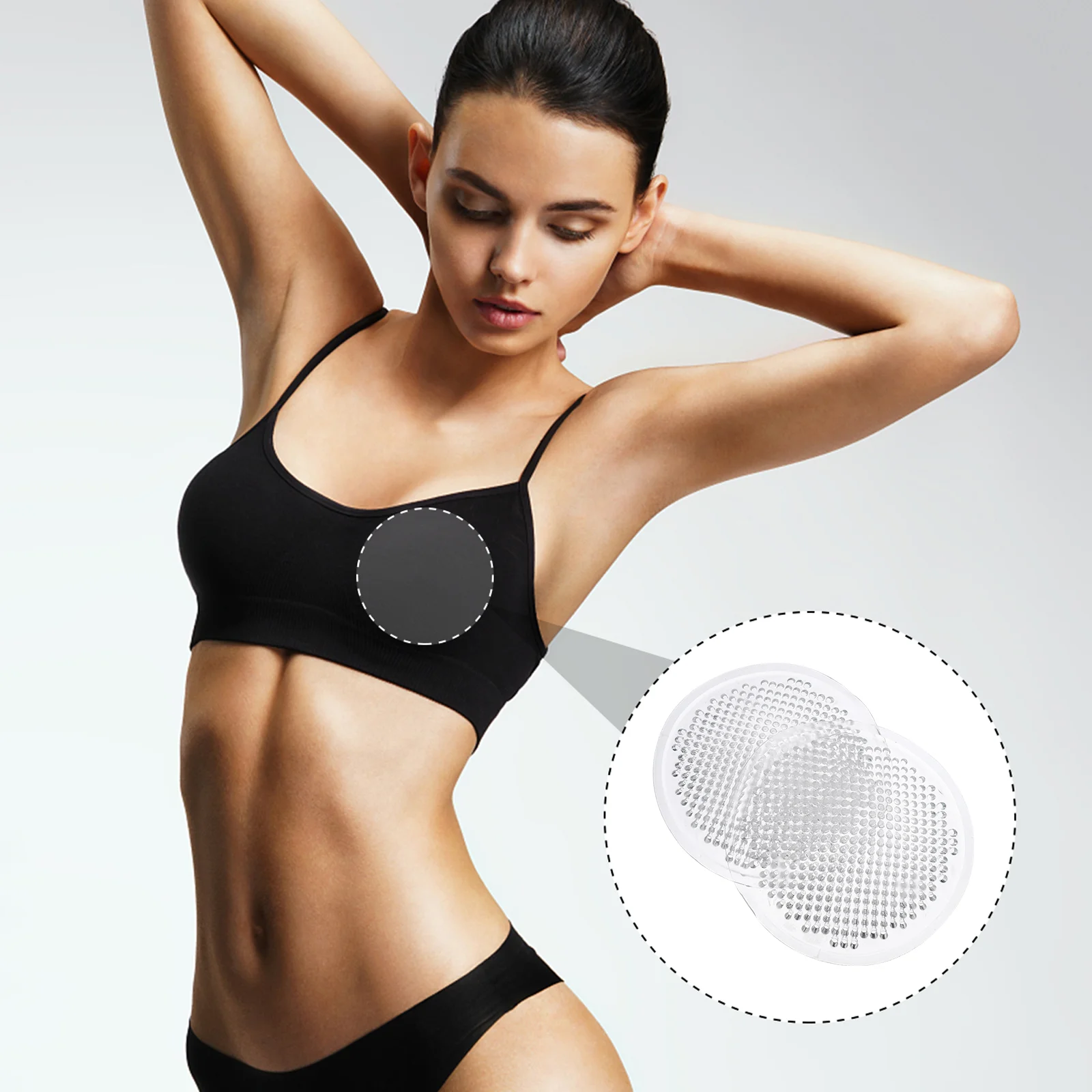 

Push Bandeau Invisible Silicone Pad Pads Breathable Covers Silica Gel