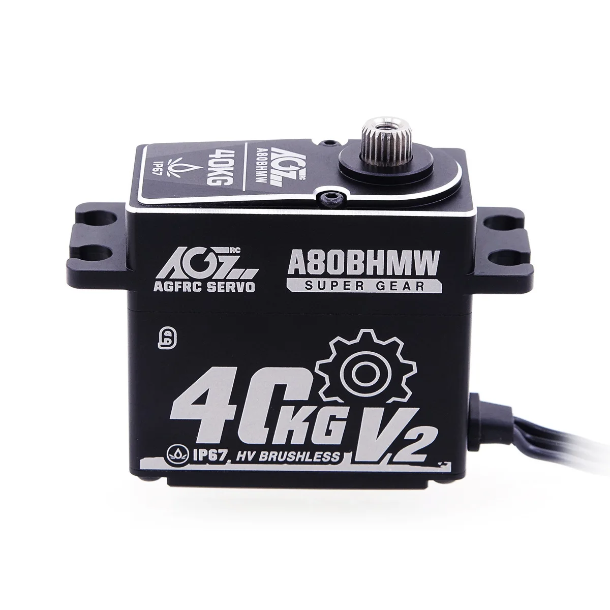 Водонепроницаемый бесщеточный сервопривод AGF A80BHMW V2 с высоким крутящим моментом