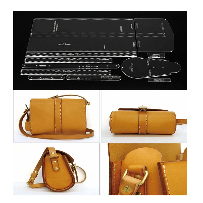 

Акриловый шаблон для фотографий, искусственная кожа, простой стильный шаблон для сумки, шаблон для шитья