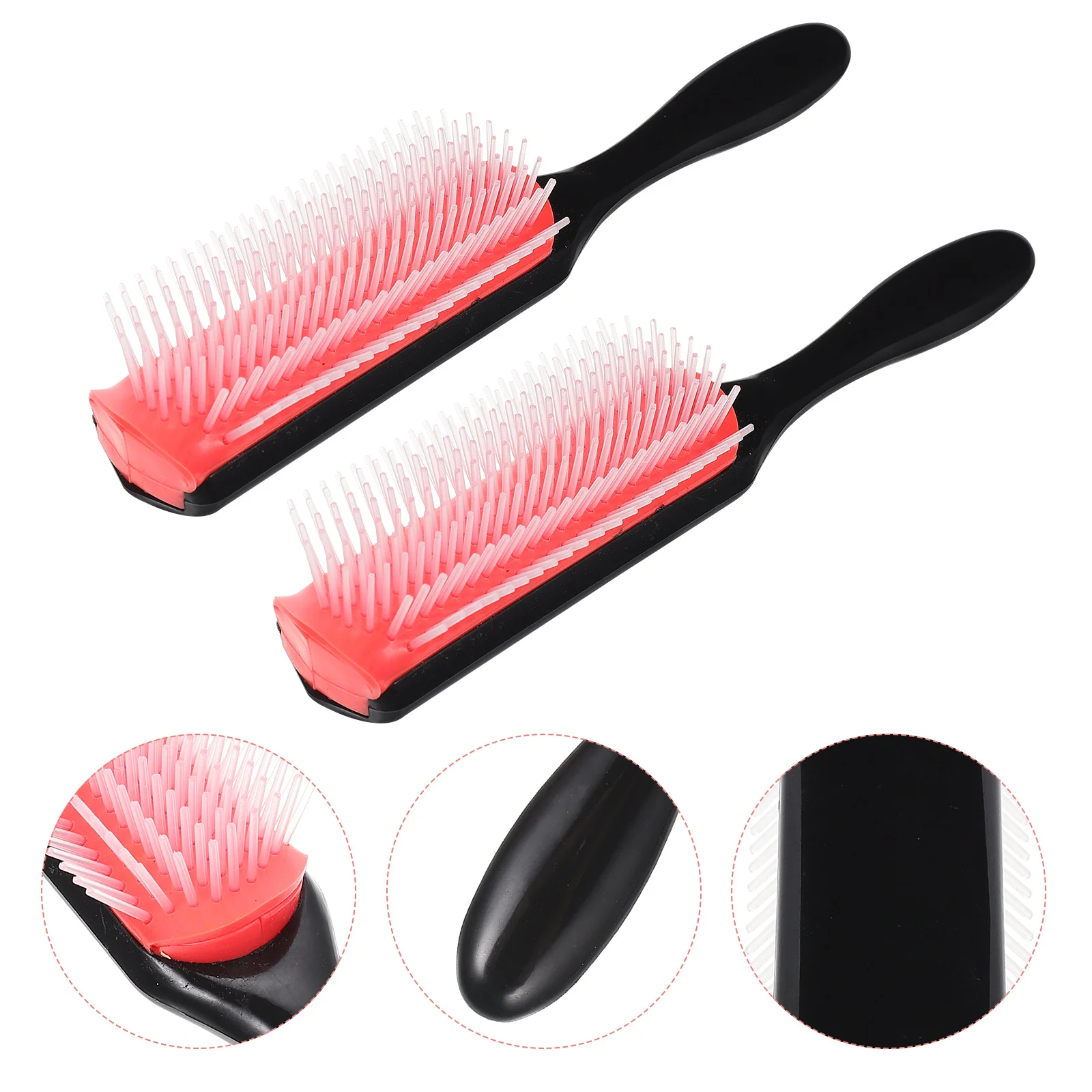 

2pcs Black Small Brushes For Hair Travel Hair Brush Travel Brush For Hair Brush For Men Travel Hairbrush Hair Brush