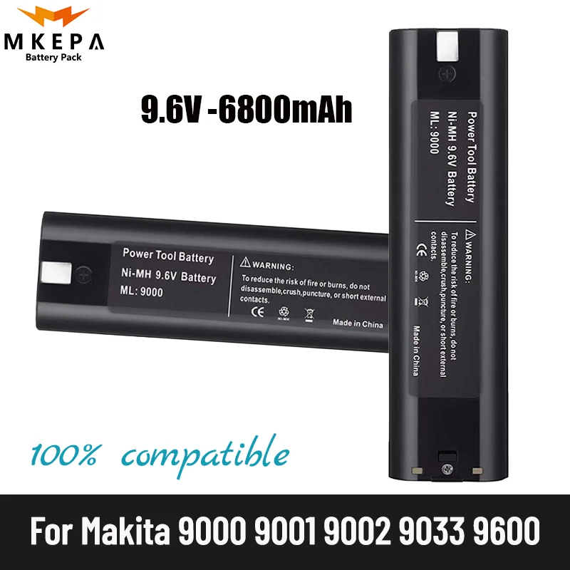 

Dtmakita 9,6 в 9000 Ач Ni-MH аккумуляторные батареи er400 9002 9033 6095D 6096D 6093D 6012HD DA391D 5090D 4390D 5090D 8402VD ML902