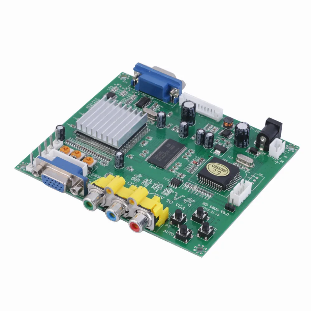 Плата преобразователя RGB CGA EGA YUV в VGA HD модуль HD9800 плата GBS8200 неэкранированная