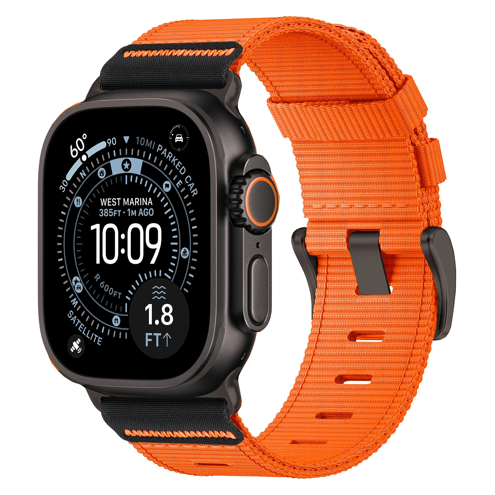 Фото Нейлоновые ремешки для Apple Watch 49 мм, 46, 45, 44, 42 мм, спортивный браслет, ремешок для iWatch Series SE 11, 10, 9, 8, 7, 6, 5, Ultra, 3, 2 №4