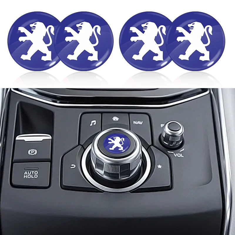 

4/10pcs Personalized Car Emblem Round Car Sticker for Peugeot 206 207 307 3008 2008 308 407 408 508 301 208 Auto Accessories