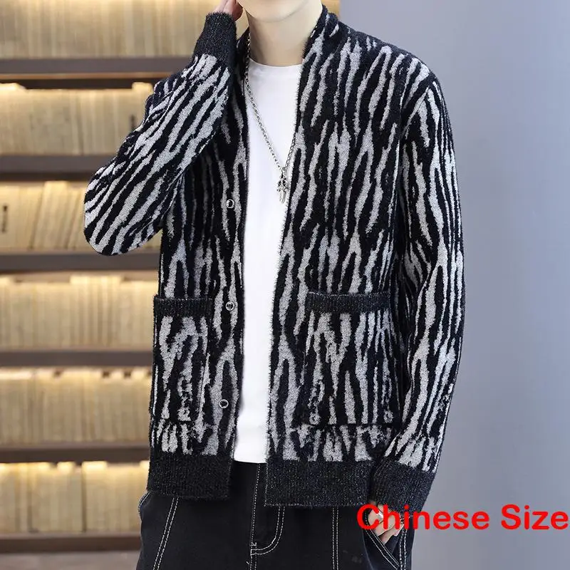 

Striped Cardigan Man Clothes Men's Coat Sweater Sale Knitwears New in Knitwear Winter Sweaters Cárdigans Mens 2023 Autumn Winter