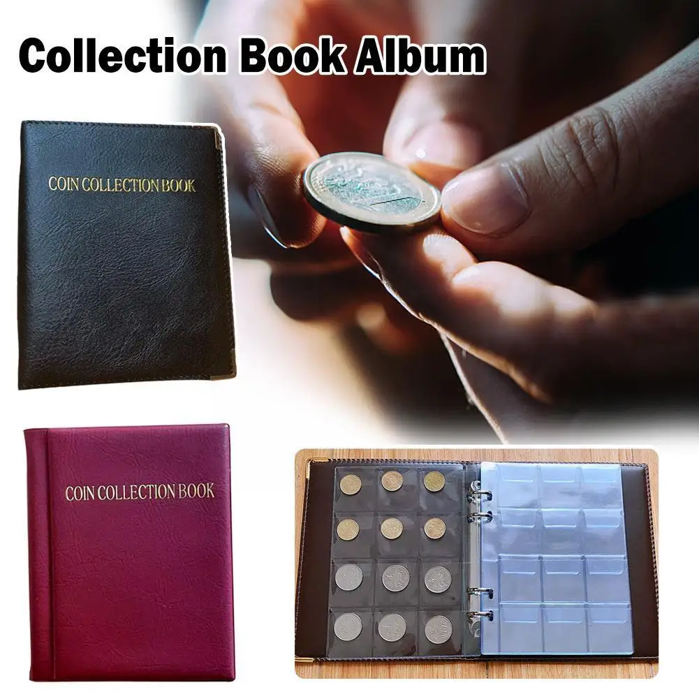 

Прозрачный альбом для коллекции монет 4*4 см, альбом для коллекционирования монет, мини-сумка для коллекционирования монет, держатель для монет, органайзер для хранения Q2x7
