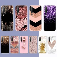love rose gold phone case for samsung s21 a10 for redmi note 7 9 for huawei p30pro honor 8x 10i cover