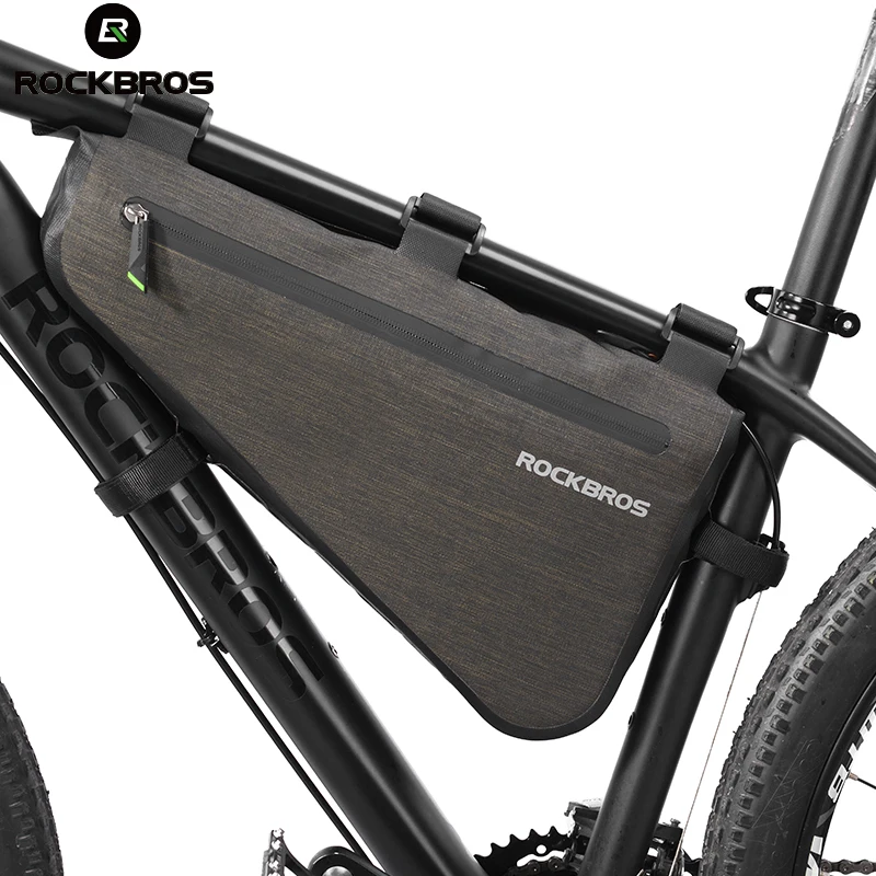 

Водонепроницаемая велосипедная сумка ROCKBROS, официальная треугольная вместительная рама для горного велосипеда, 8 л, аксессуары для горного велосипеда