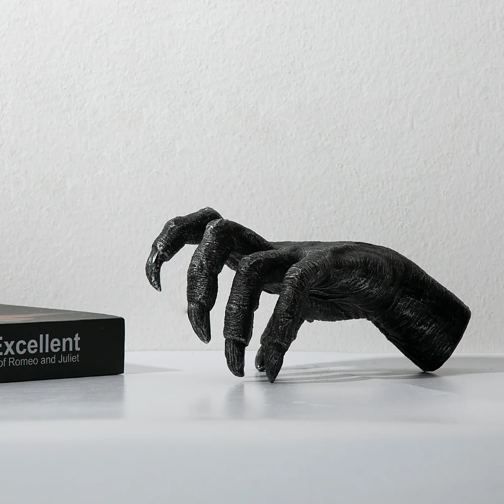 Настенное украшение из смолы когти дьявола ручной органайзер скульптура