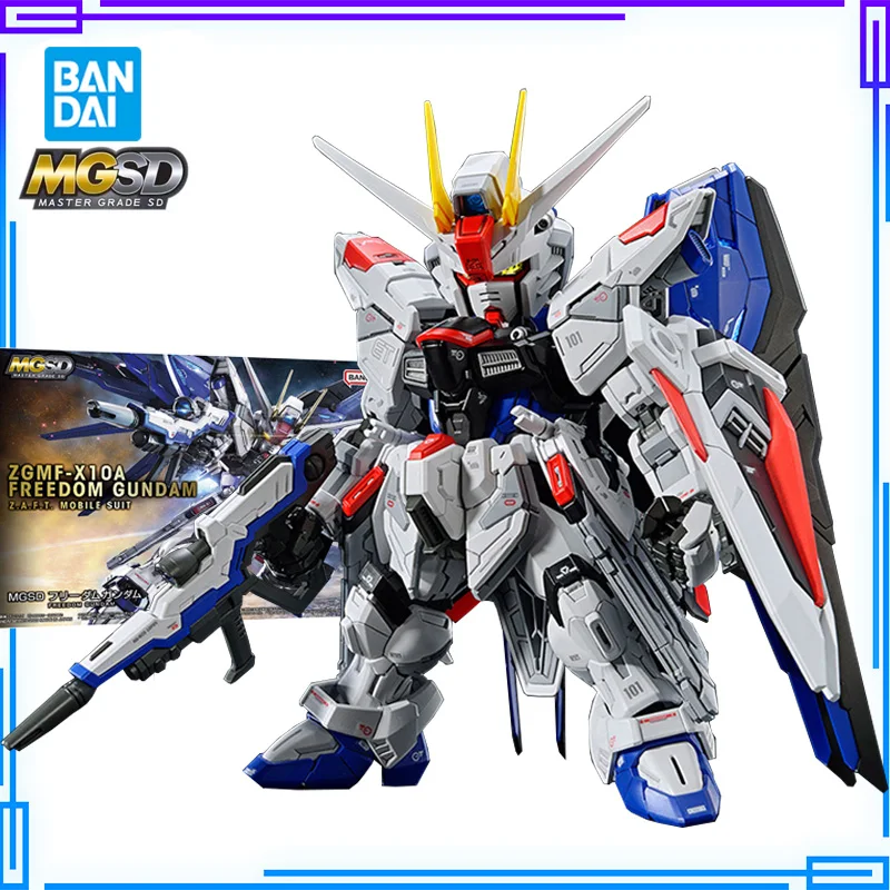 

MGSD Mobile Suit Freedom Gundam Model Kit Gunpla Seed Models Anime Action Figure Assembly Toy Bandai Original SD Movable Toys