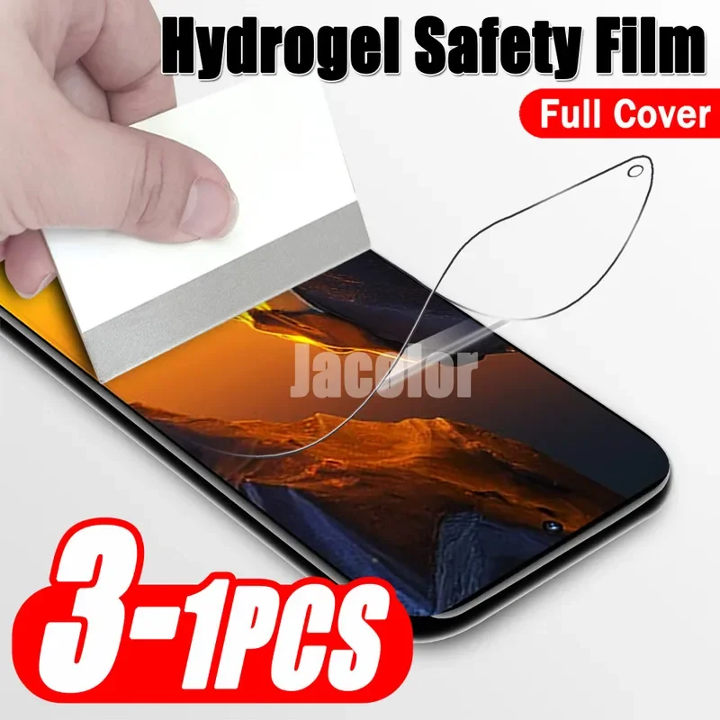 1-3 шт гелевая пленка для Xiaomi Poco F5 pro F4 F3 X4 GT X5 X3 Гидрогелевая экрана NFC pocof5 f5pro X5Pro X 5