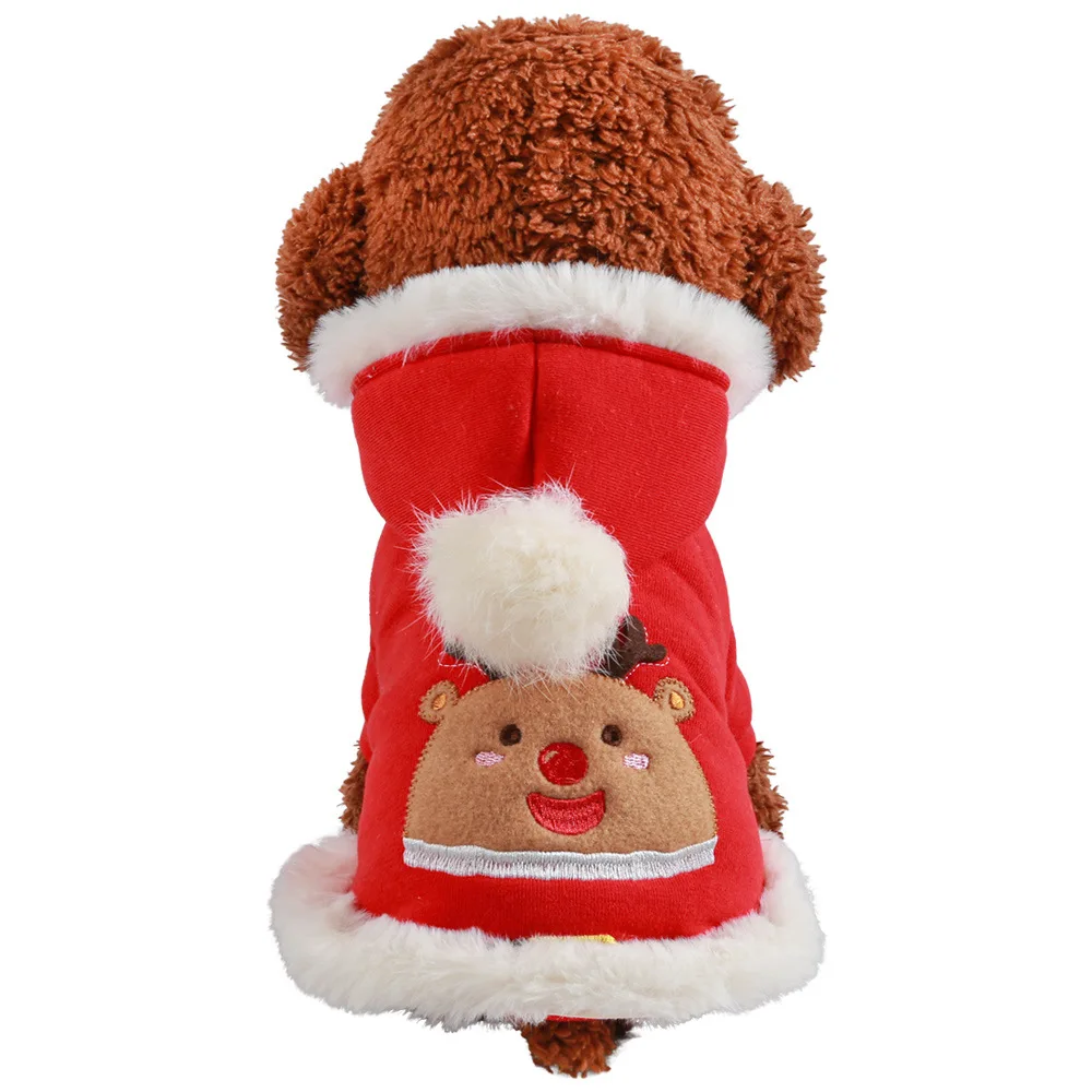 

2022 одежда для домашних животных Осень-Зима Новые товары Теплый Женский Рождественский свитер для маленьких и средних собак