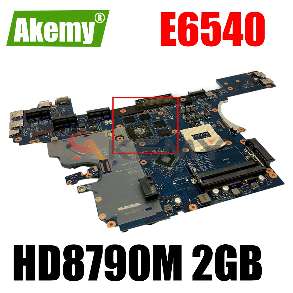 

Akemy HD8790M 2GB FOR DELL Latitude E6540 Motherboard VALA0 LA-9413P JEDP CN-0VPH0Y VPH0Y Mainboard 100%Tested