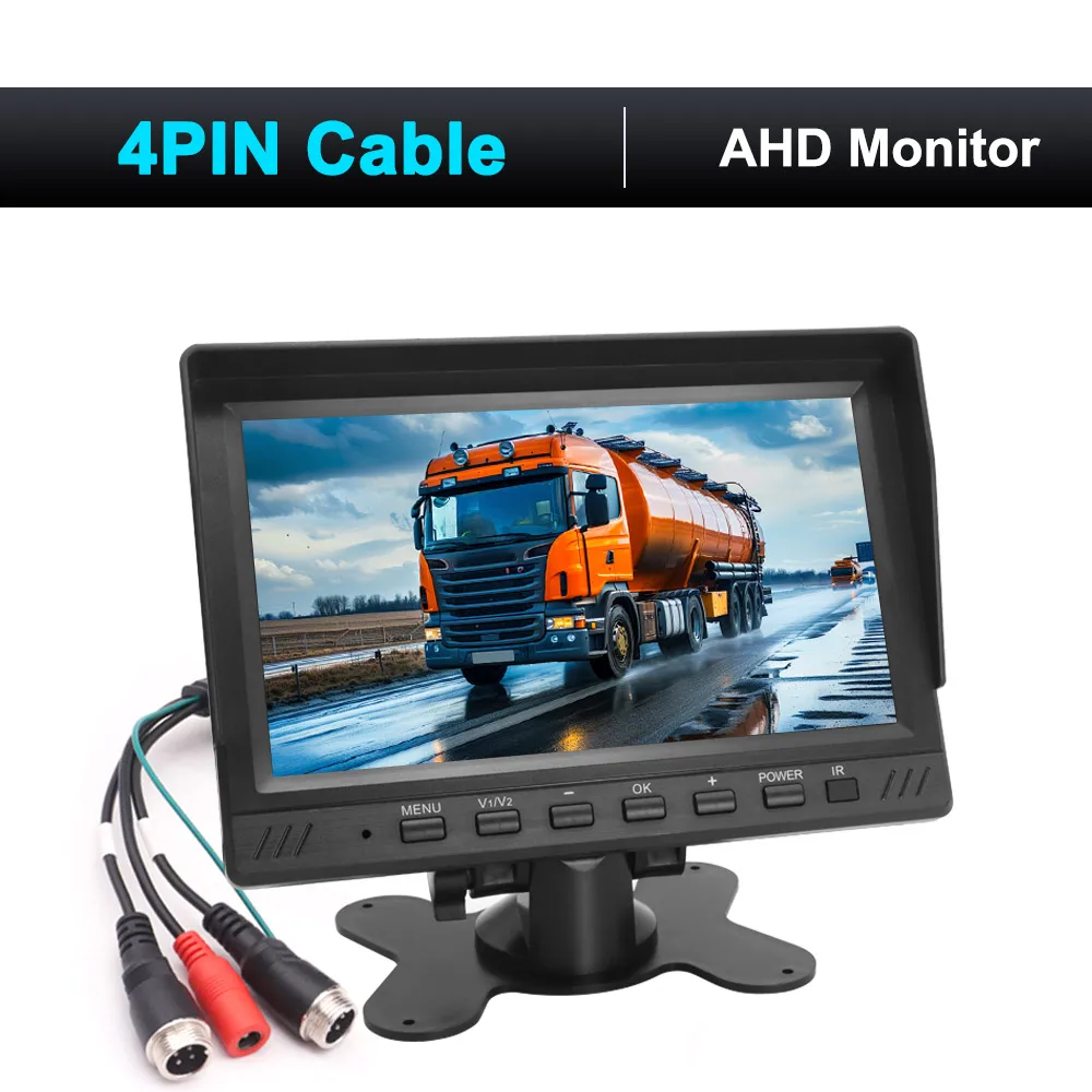

7-дюймовый монитор SMARTOUR AHD DVR для грузовиков, автомобилей и рыбалки с поддержкой камеры 1080P, циклической записью и воспроизведением видео