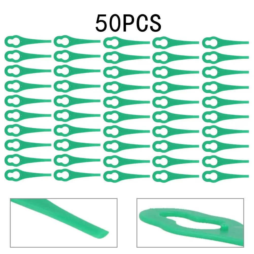 

50PCS Replacement Trimmer Plastic Cutting Blade For BOSCH ART 23 ACCUTRIM 18V Lawnmower Lawn Mower Grass Spare Blade Garden Tool