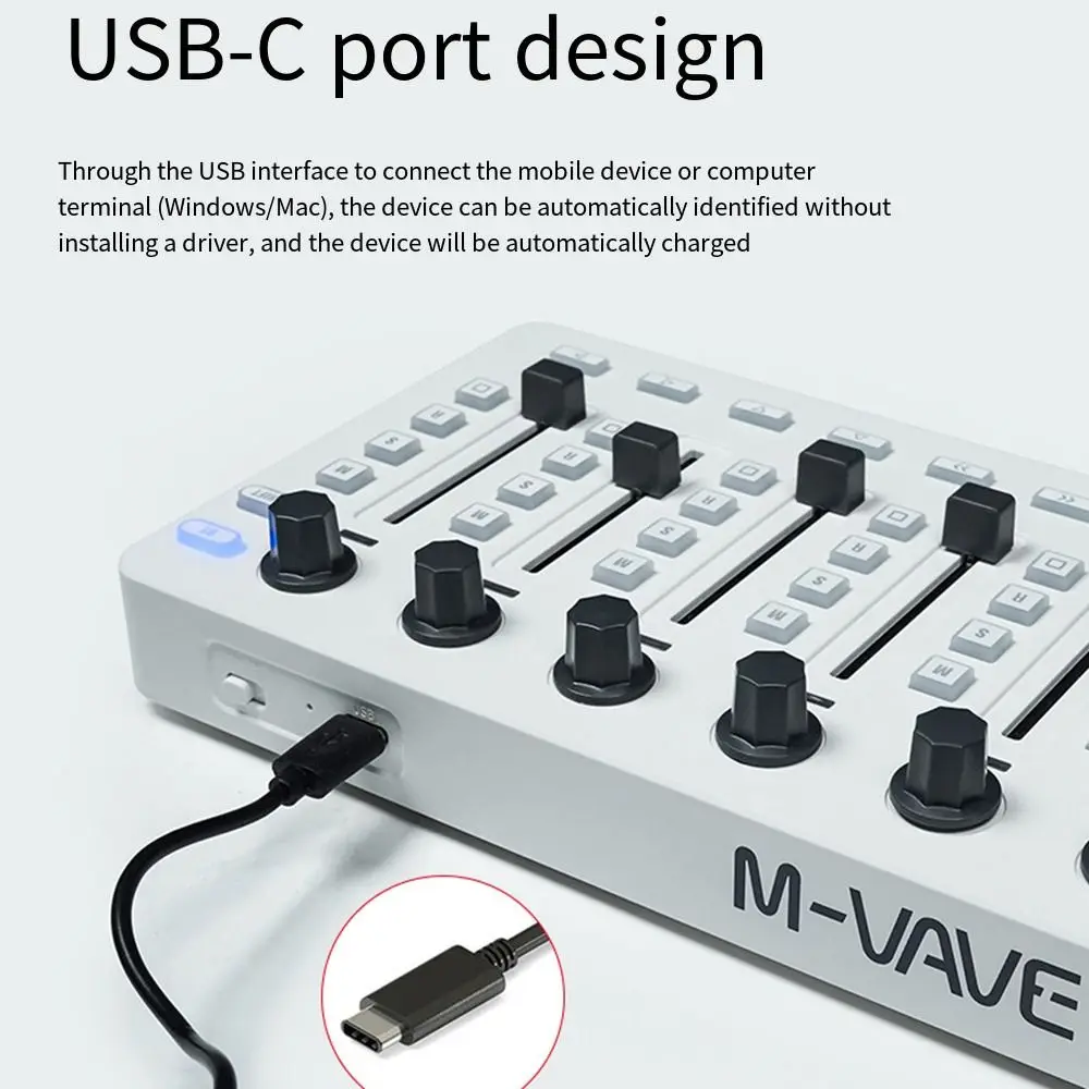 Беспроводной MIDI-контроллер USB-C