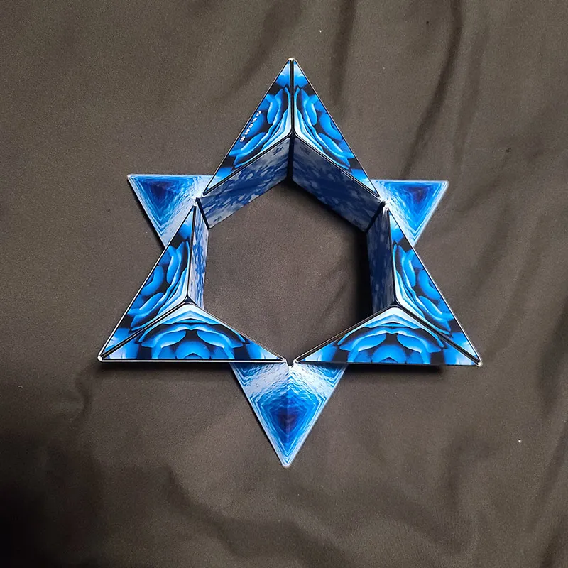 Новинка 2022 3D сменный Магнитный куб-головоломка для детей антистрессовая игрушка