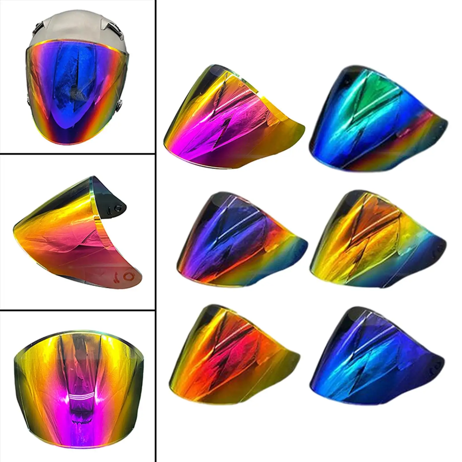 

Helmet Visor Lens, Night Supplies Protective Fit for Kyt GP08 Durable