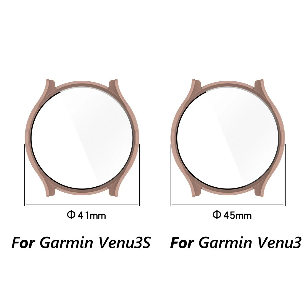 Tempered Glass+Case For Garmin Venu3 Venu3S 41mm 45mm All-Around Screen Protector Hard PC Bumper SmartWatch Cover Anti-scratch (art.: 3920cf2ca168e) - 3920cf2ca168e