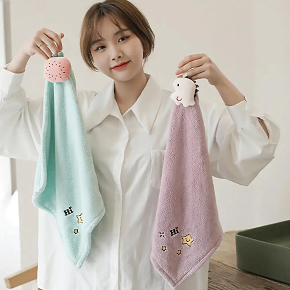 

Стирающаяся салфетка для рук в виде милой мультяшной куклы, полотенце для рук в ванную комнату, кухонные аксессуары