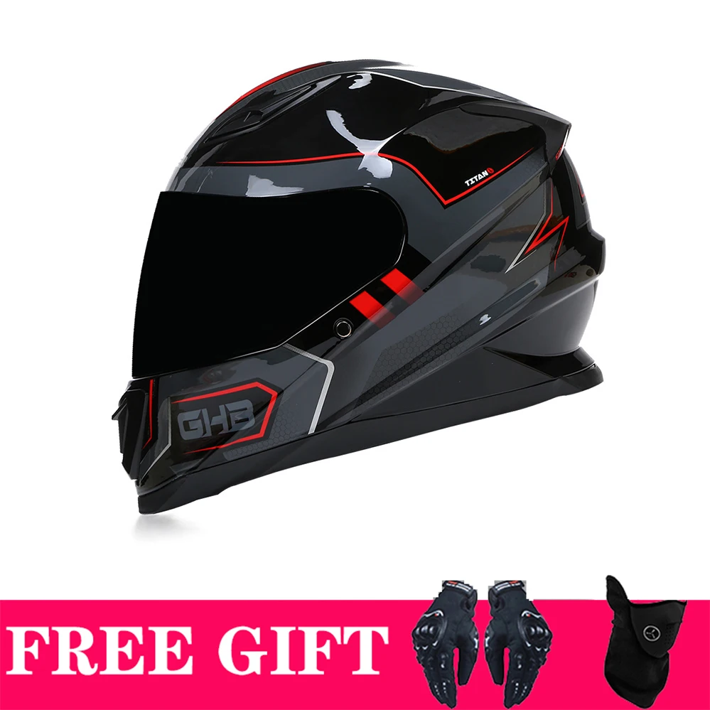 Мотоциклетные мужские и женские длинные линзы Locomoef Helmet 2024