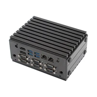 k3l fan less i3 7100u 2 lan rj45 1000m ethernet 8usb dp and hd display quality metal industrial pc case embedded