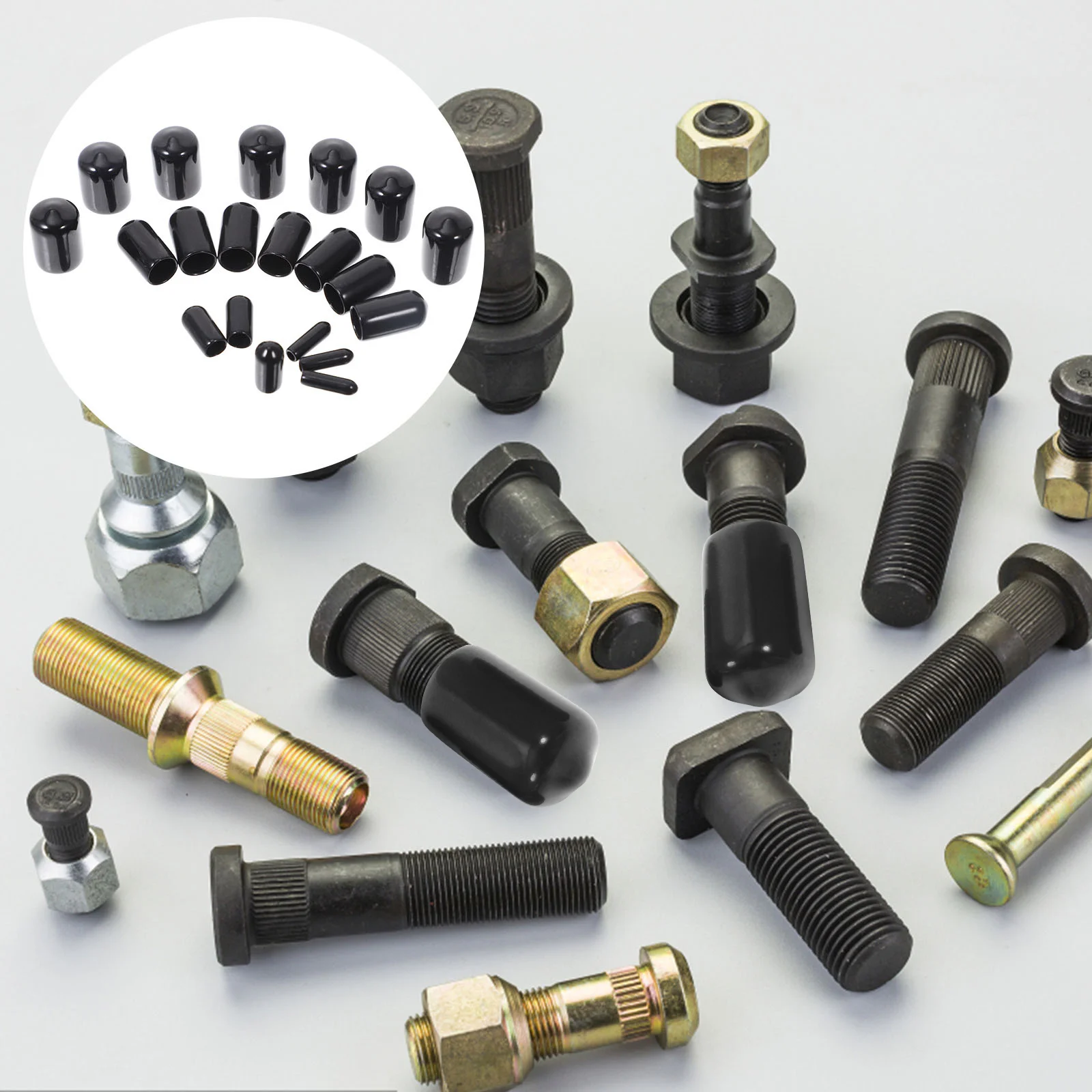 

Assorted Practical End Caps For Furniture Hardwares Plugs Metal Tubing Post Cover