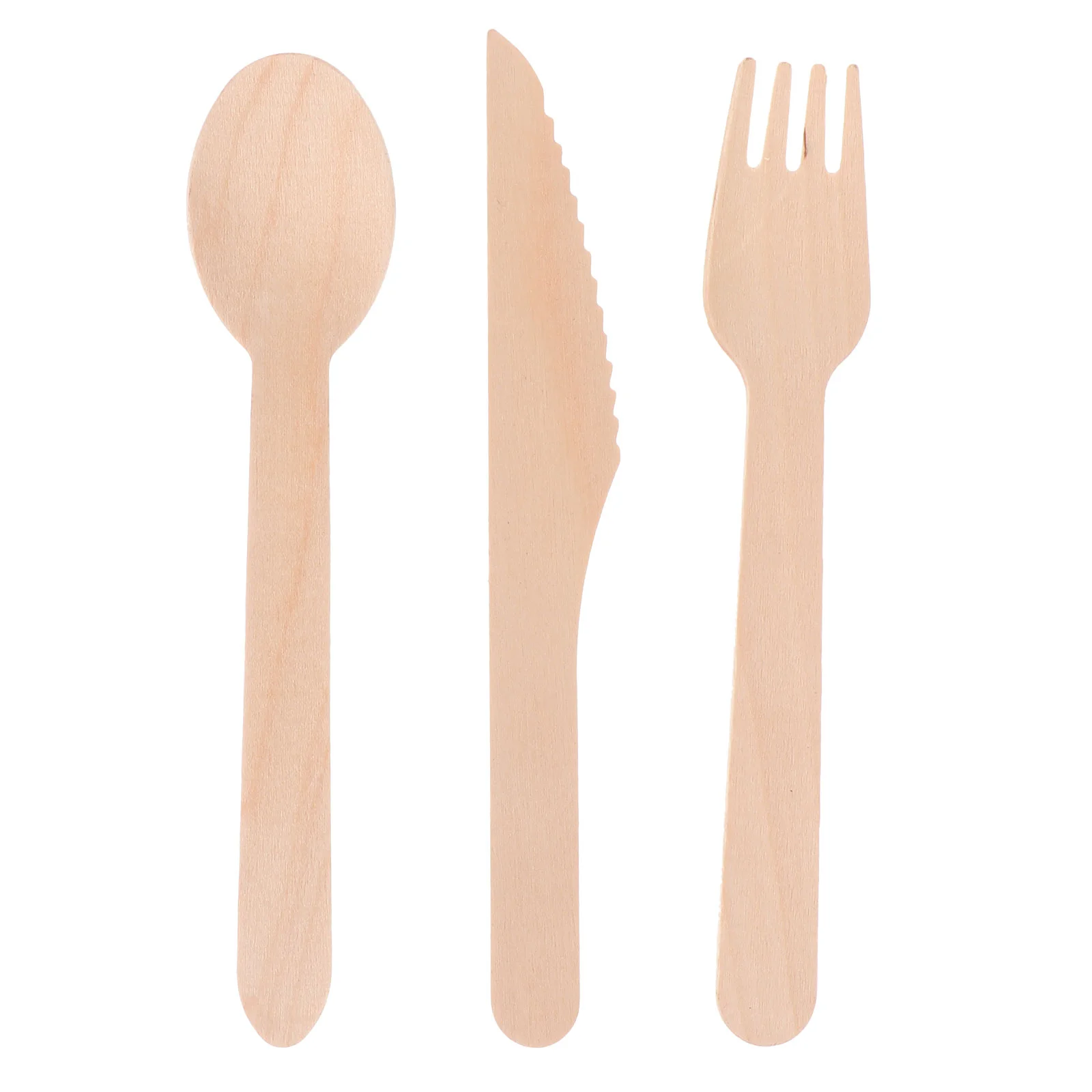 

1 Set DIY Wood Crafts Wooden Unfinished DIY Kindergarten Cutlery Spoon Fork