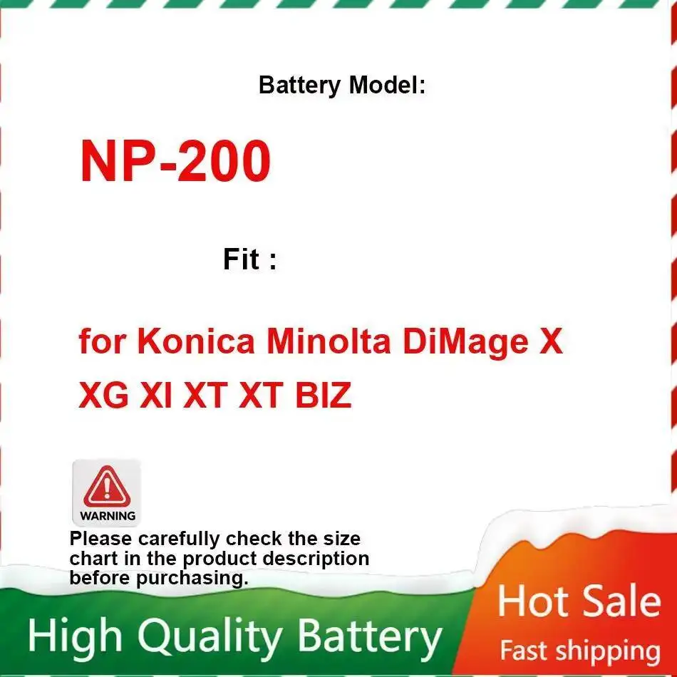 Фото Для Konica Minolta Dimage X XG XI XT Biz аккумулятор для камеры высокого качества NP-200 950 мАч надежная мощность №1