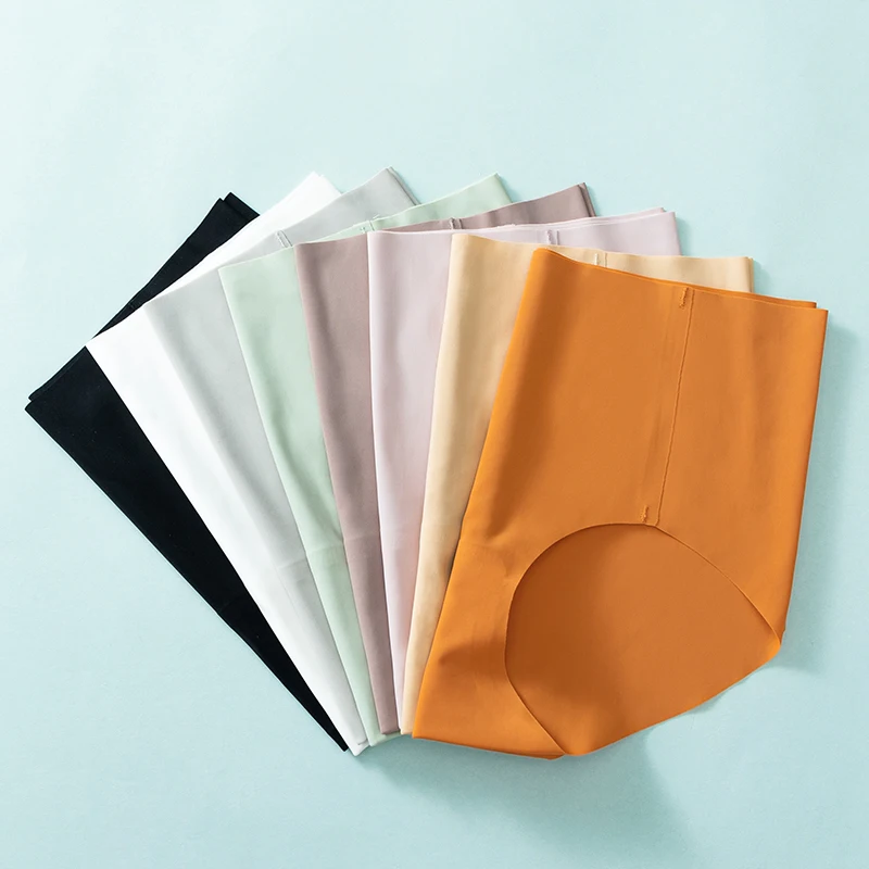 MiiOW 4Pcs Ice Silk Women's Sexy Panties Underwear Breathable Girls Lingerie Briefs Soft Shorts Underpants Ladies Female Pantys