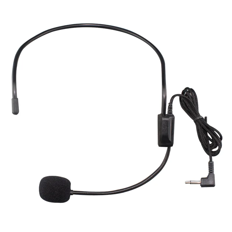 Portable Vocal Wired Headset Microphone for Amplifier Speaker with Dynamic Mic Loudspeaker Tour Guide Teaching Lecture Karaoke