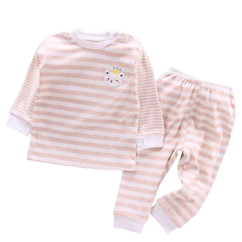 Baby Pullover Underwear Set Baby Clothes Newborn Cotton Autumn Clothes Long trousers Young Children's clothing Suit