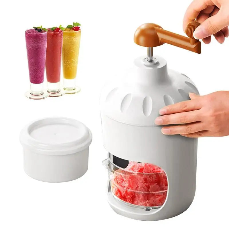 

DIY Home Ice Shaver Portable Ice Crusher Smoothie Machine Manual Sheep Ice Shaver Hand Crank Milkshake Making Kitchen Tools