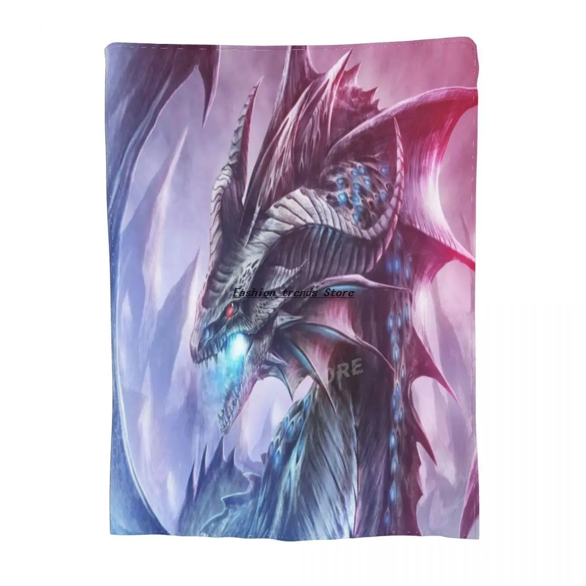 

3D printed dragon blanket flannelette soft blanket bedroom sofa