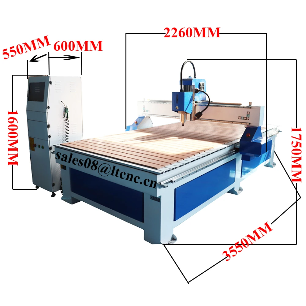 Деревообрабатывающий роутер с ЧПУ резьбовой 3D роутер/режущая машина МДФ 1325 1530 2030