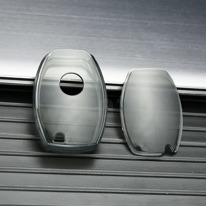 

Прозрачный чехол для автомобильного ключа из ТПУ для Mercedes Benz W176 W221 W204 W205 A B C S Class AMG GLA CLA GLC, пульт дистанционного управления, держатель без ключа