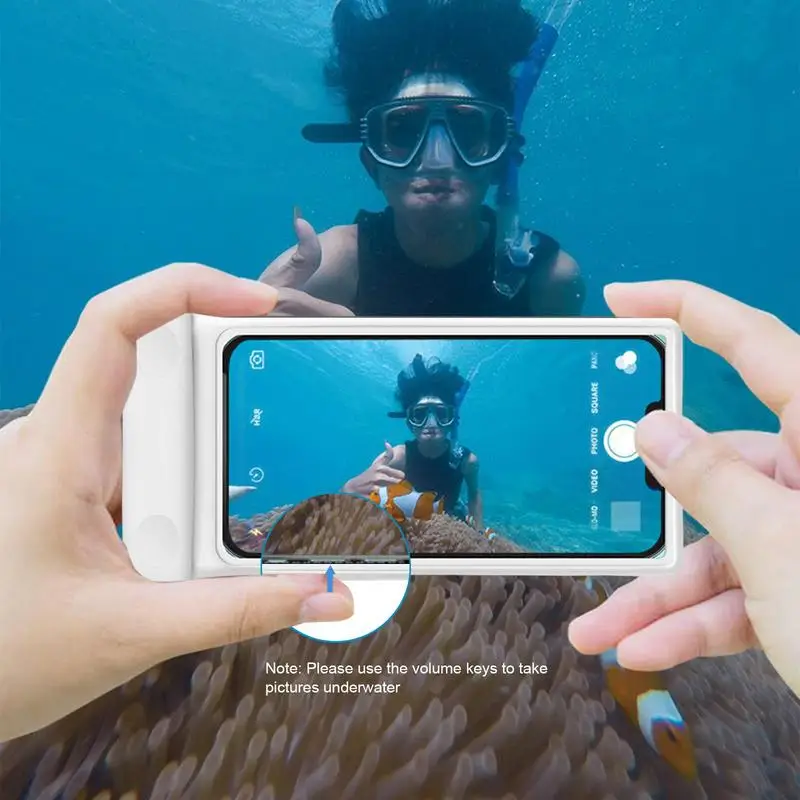 Phone Dry Bag Underwater Waterproof Phone Pouch Adjustable Waterproof Phone Case For Snorkeling Kayaking & Phone Protection