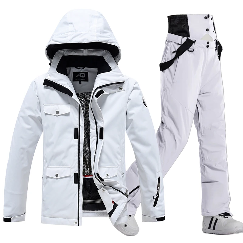 New Thick Warm Female Ski Suit Outdoor Ski Clothing Windproof Waterproof Snowboard Suit Snow Pants Sports Winter Women's Jacket